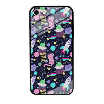 Animal Astronauts Rockets Cat iPhone 8 Case-Oxvistore