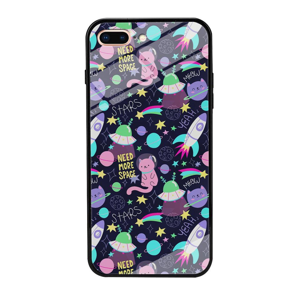 Animal Astronauts Rockets Cat iPhone 8 Plus Case-Oxvistore