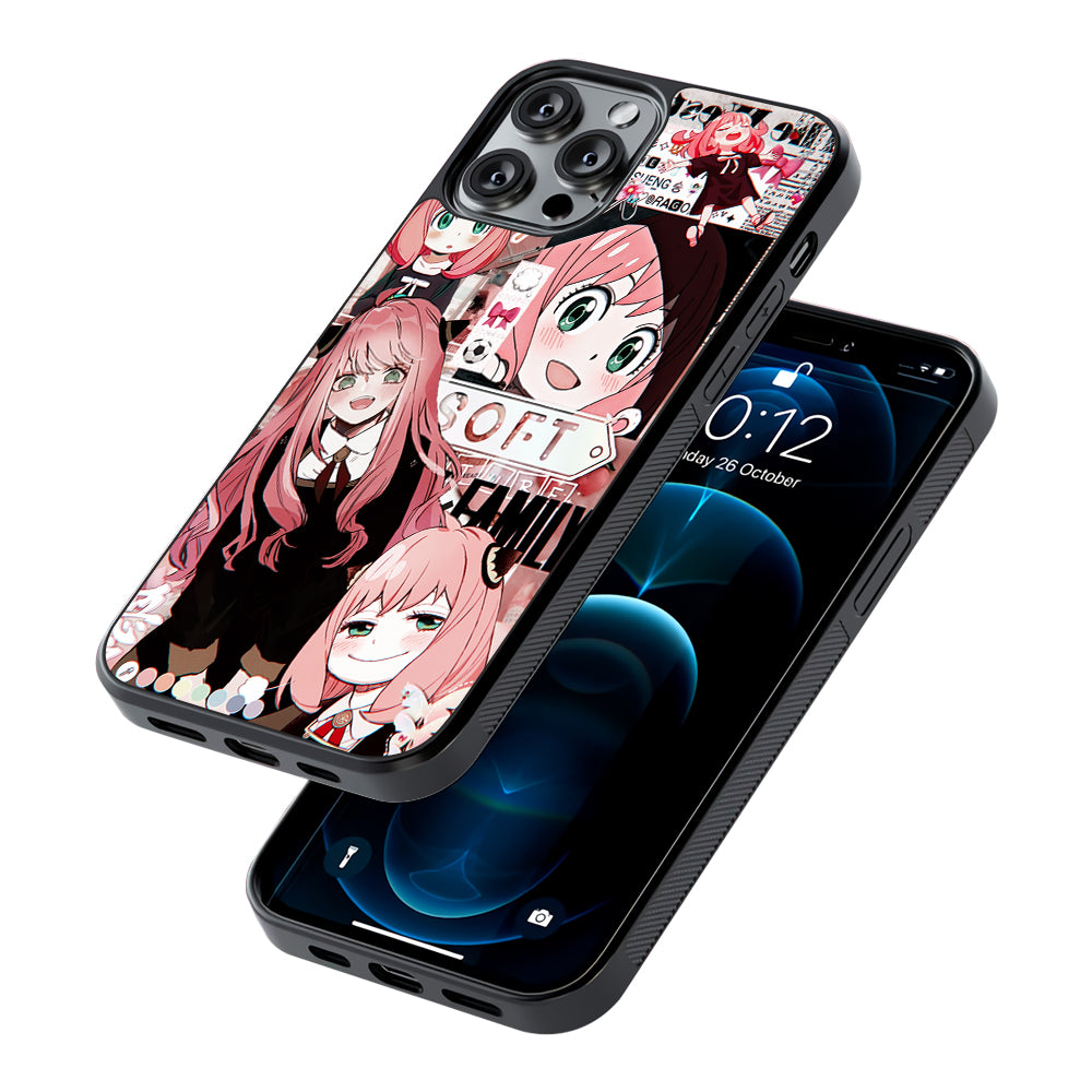 Anya Forger Aesthetic 2D Rubber Phone Case