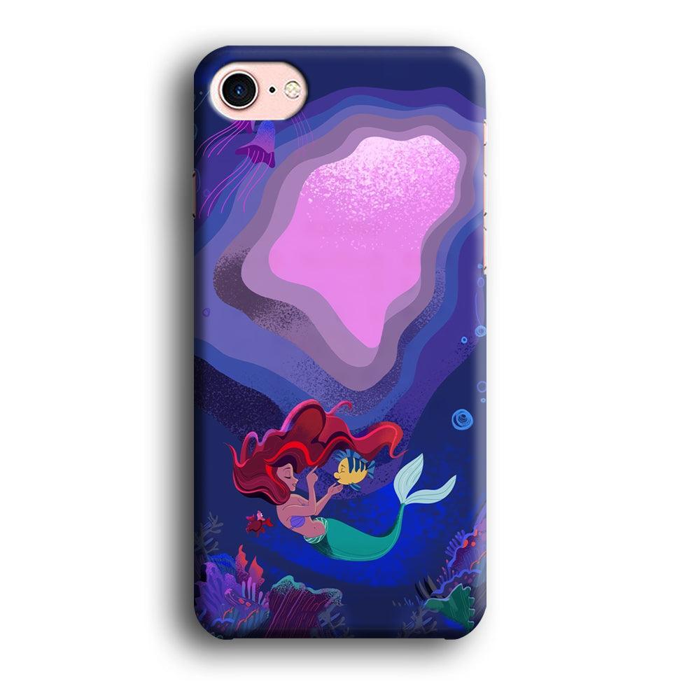 Ariel The Princess Deep of The Sea iPhone 8 Case-Oxvistore