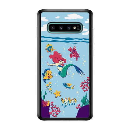 Ariel The Princess Orchestra of Sea Samsung Galaxy S10 Plus Case-Oxvistore