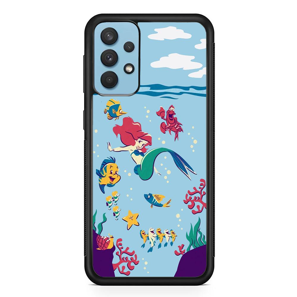 Ariel The Princess Orchestra of Sea Samsung Galaxy A32 Case-Oxvistore