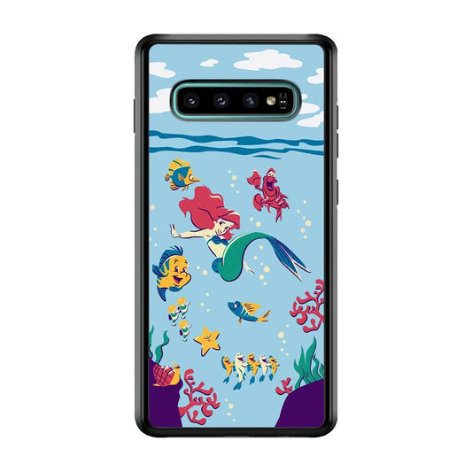 Ariel The Princess Orchestra of Sea Samsung Galaxy S10 Case-Oxvistore