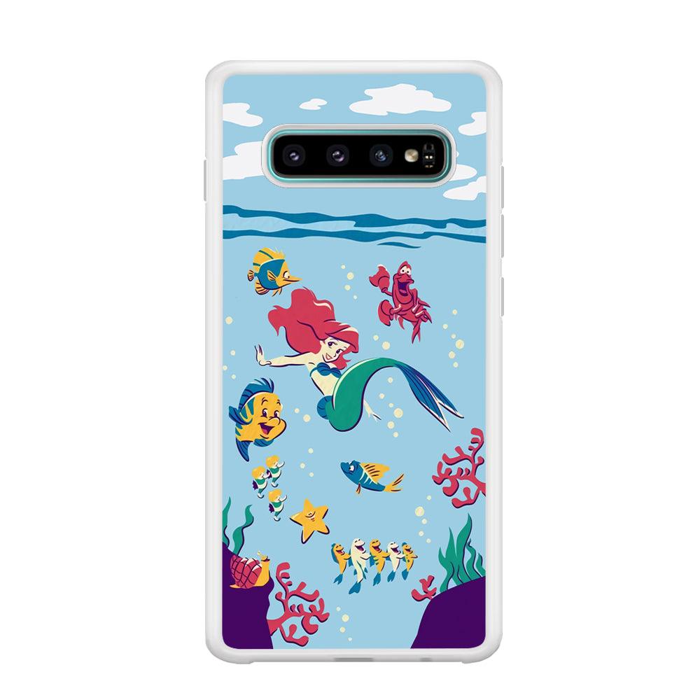 Ariel The Princess Orchestra of Sea Samsung Galaxy S10 Case-Oxvistore