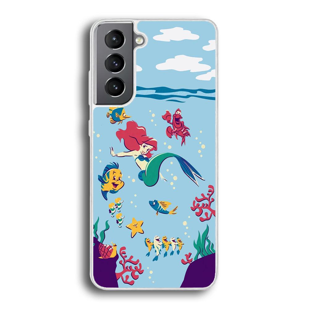 Ariel The Princess Orchestra of Sea Samsung Galaxy S21 Case-Oxvistore