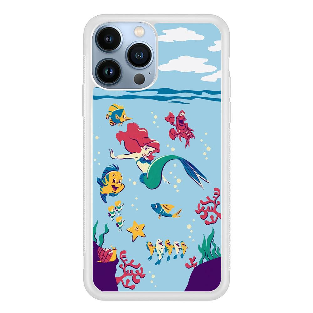 Ariel The Princess Orchestra of Sea iPhone 14 Pro Max Case-Oxvistore