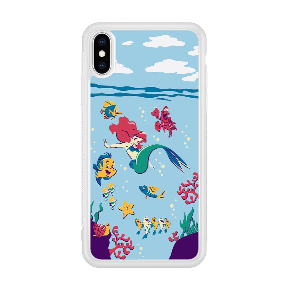 Ariel The Princess Orchestra of Sea iPhone X Case-Oxvistore