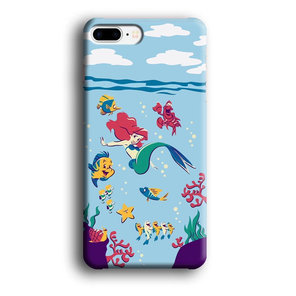 Ariel The Princess Orchestra of Sea iPhone 8 Plus Case-Oxvistore