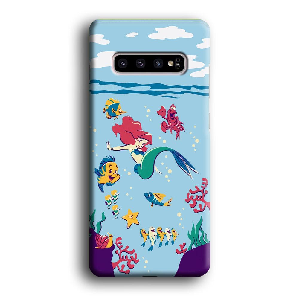 Ariel The Princess Orchestra of Sea Samsung Galaxy S10 Plus Case-Oxvistore