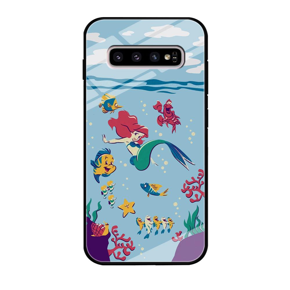 Ariel The Princess Orchestra of Sea Samsung Galaxy S10 Case-Oxvistore