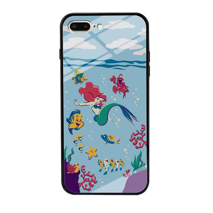 Ariel The Princess Orchestra of Sea iPhone 8 Plus Case-Oxvistore