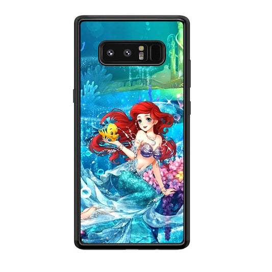 Ariel The Princess Sparkling Blue Water Samsung Galaxy Note 8 Case-Oxvistore