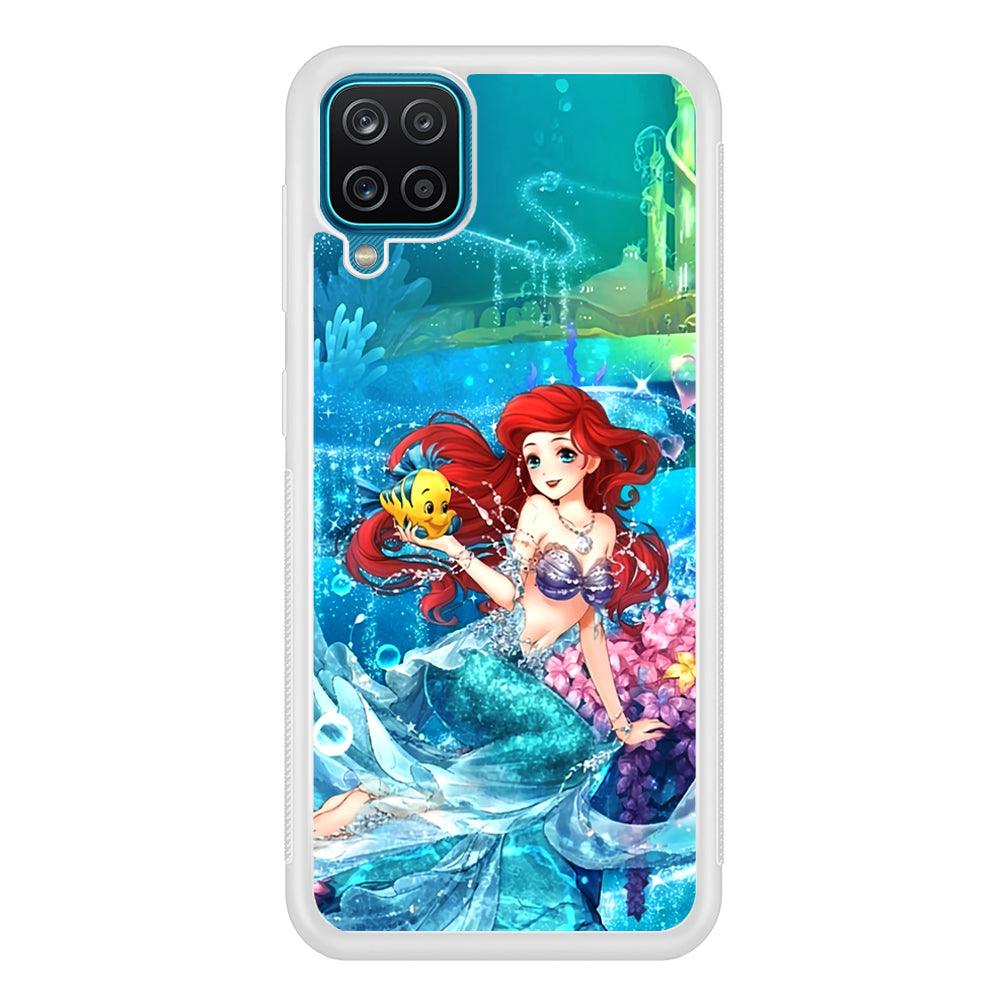 Ariel The Princess Sparkling Blue Water Samsung Galaxy A12 Case-Oxvistore