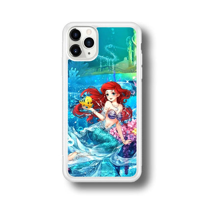 Ariel The Princess Sparkling Blue Water iPhone 11 Pro Case-Oxvistore