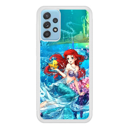 Ariel The Princess Sparkling Blue Water Samsung Galaxy A52 Case-Oxvistore