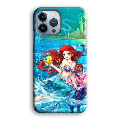 Ariel The Princess Sparkling Blue Water iPhone 15 Pro Max Case-Oxvistore