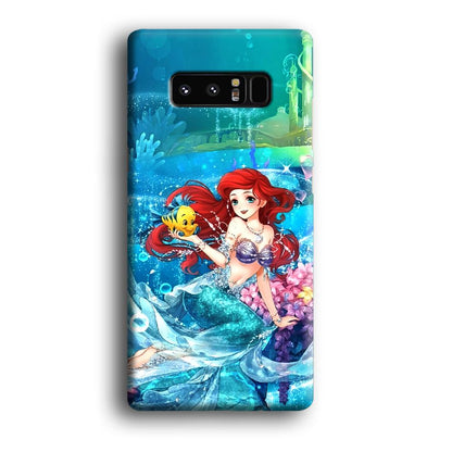 Ariel The Princess Sparkling Blue Water Samsung Galaxy Note 8 Case-Oxvistore