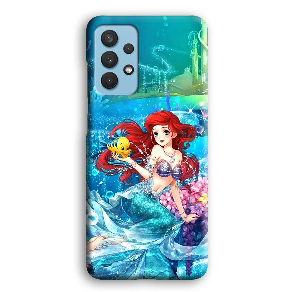 Ariel The Princess Sparkling Blue Water Samsung Galaxy A32 Case-Oxvistore