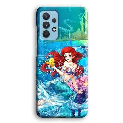 Ariel The Princess Sparkling Blue Water Samsung Galaxy A32 Case-Oxvistore