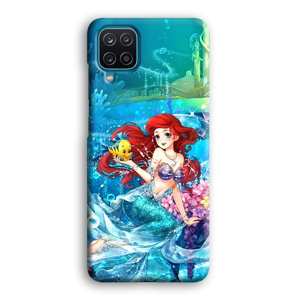 Ariel The Princess Sparkling Blue Water Samsung Galaxy A12 Case-Oxvistore