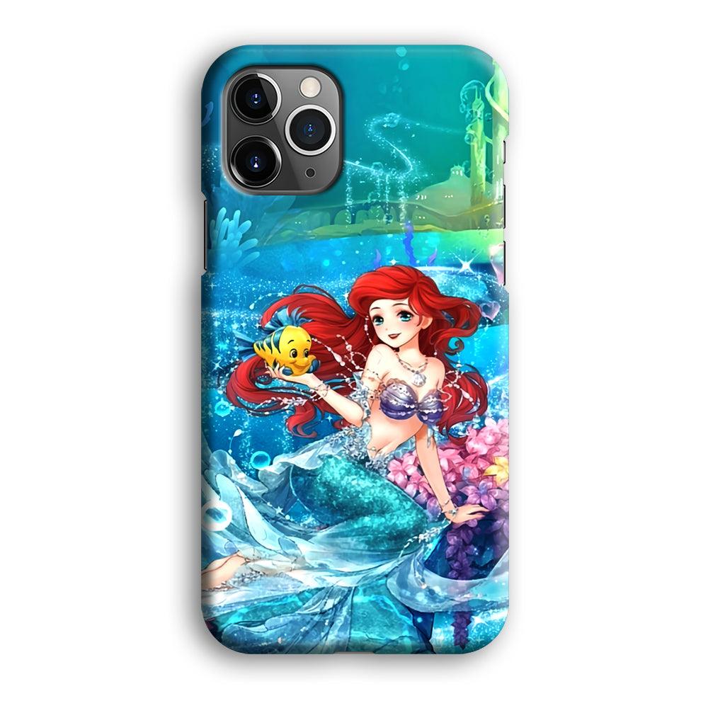 Ariel The Princess Sparkling Blue Water iPhone 12 Pro Max Case-Oxvistore