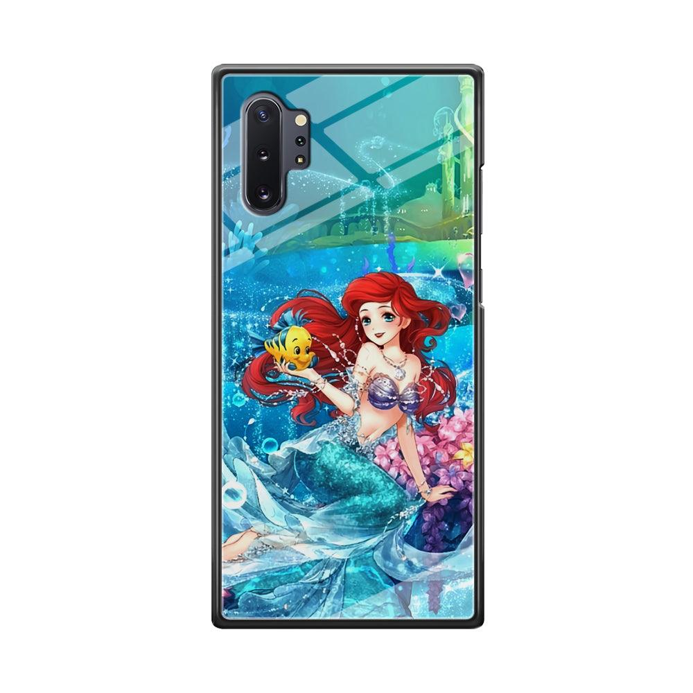 Ariel The Princess Sparkling Blue Water Samsung Galaxy Note 10 Plus Case-Oxvistore