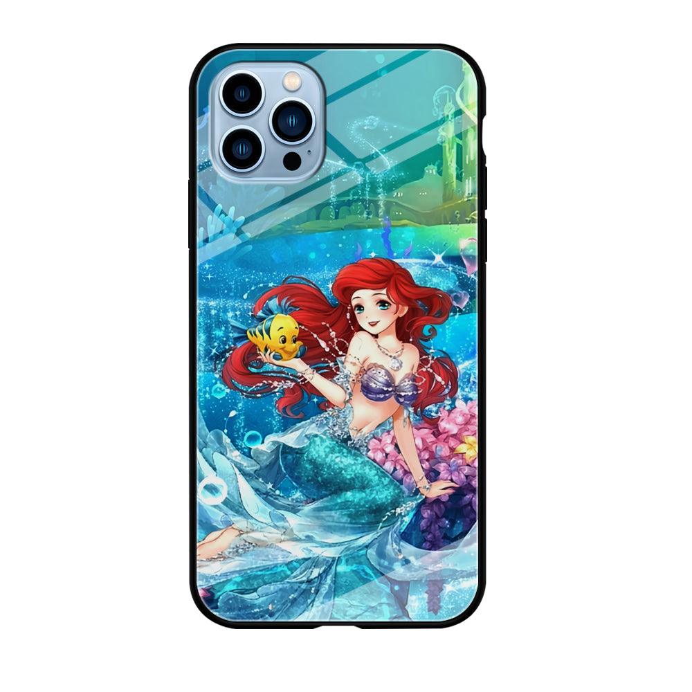 Ariel The Princess Sparkling Blue Water iPhone 12 Pro Max Case-Oxvistore