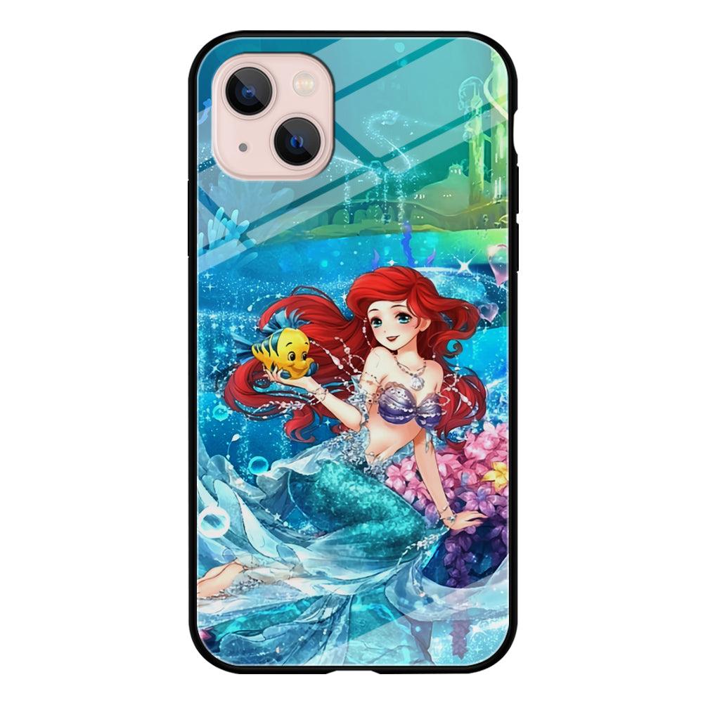 Ariel The Princess Sparkling Blue Water iPhone 13 Case-Oxvistore