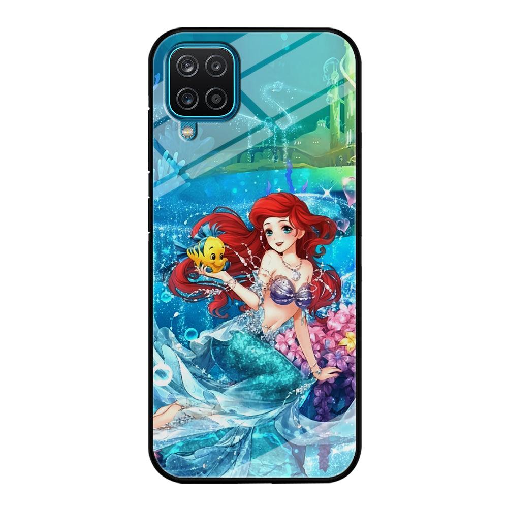 Ariel The Princess Sparkling Blue Water Samsung Galaxy A12 Case-Oxvistore