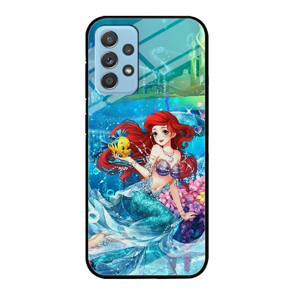 Ariel The Princess Sparkling Blue Water Samsung Galaxy A52 Case-Oxvistore