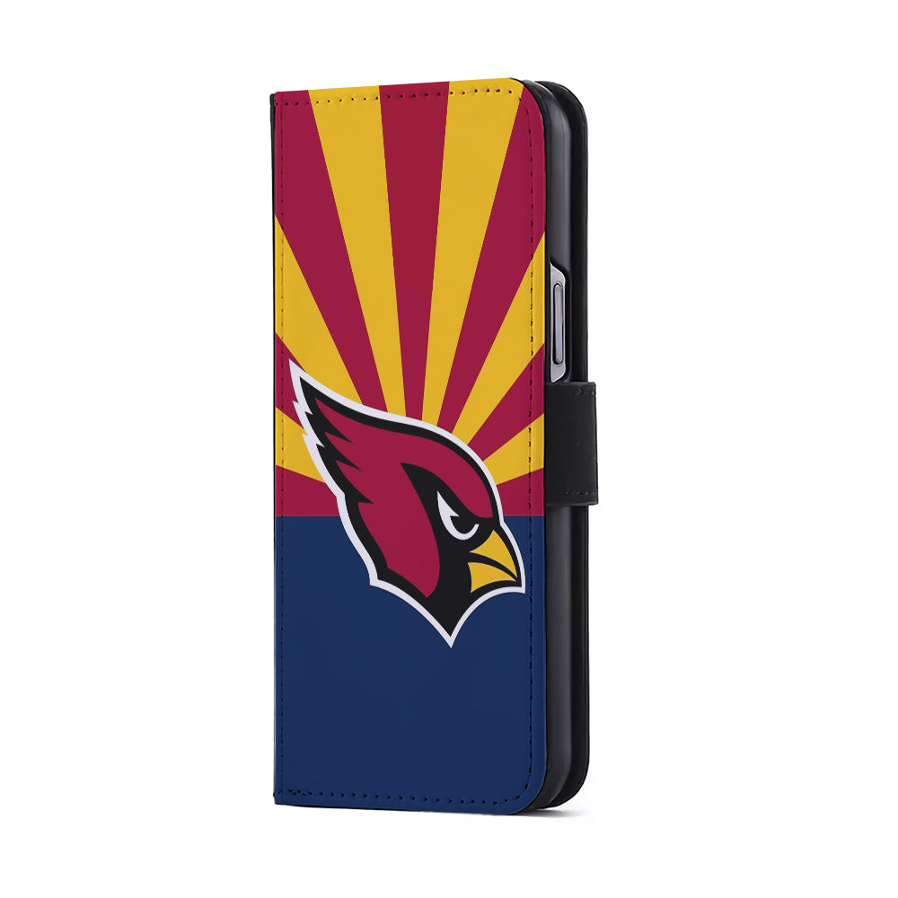 Arizona Cardinals Logo Flip Wallet Phone Case