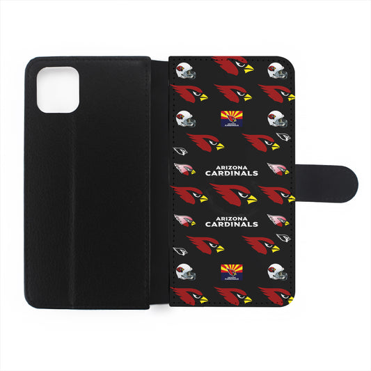 Arizona Cardinals Pattern Flip Wallet Phone Case