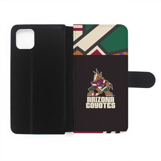 Arizona Coyotes Logo Flip Wallet Phone Case