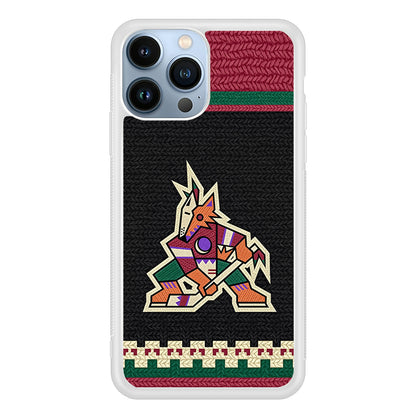 Arizona Coyotes Pattern 2D Rubber Phone Case