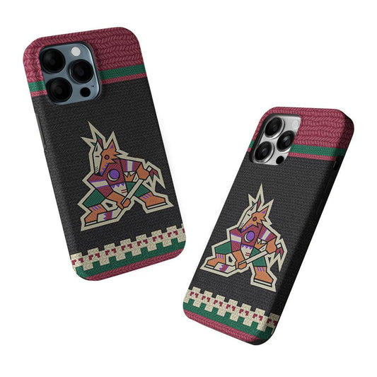 Arizona Coyotes Pattern 2 in 1 Tough Phone Case-Oxvistore