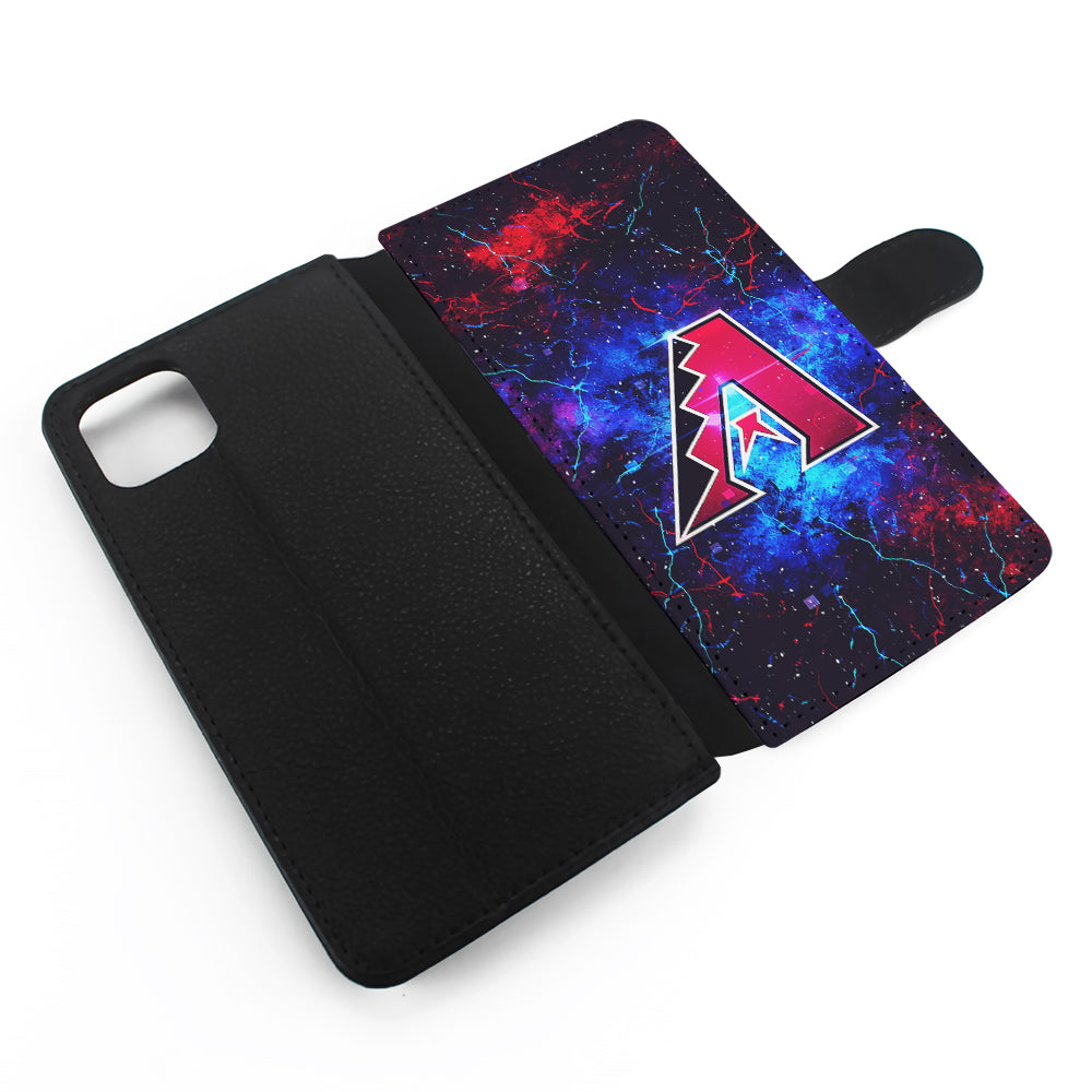 Arizona Diamondbacks Abstract Flip Wallet Phone Case