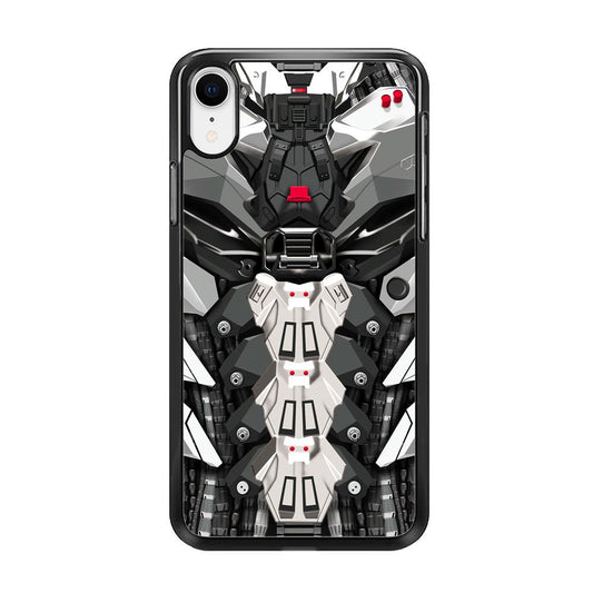 Armored Skin of Soldier iPhone XR Case-Rubber Black (2D Case)-Oxvistore