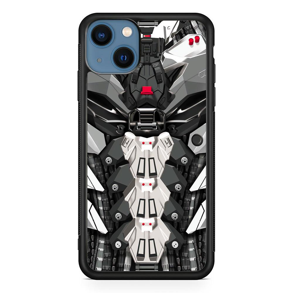 Armored Skin of Soldier iPhone 14 Case-Rubber White (2D Case)-Oxvistore