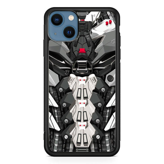 Armored Skin of Soldier iPhone 15 Plus Case-Rubber White (2D Case)-Oxvistore