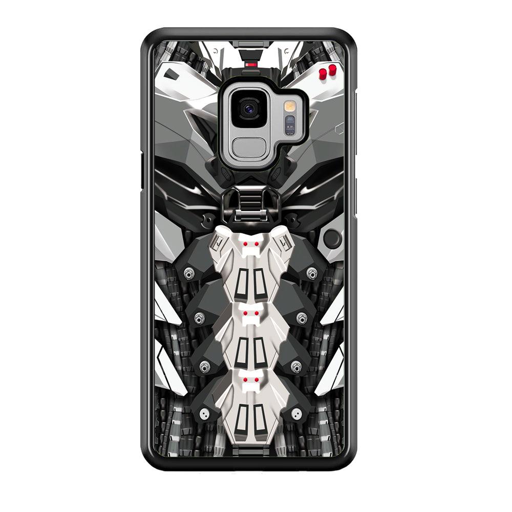 Armored Skin of Soldier Samsung Galaxy S9 Case-Rubber Black (2D Case)-Oxvistore