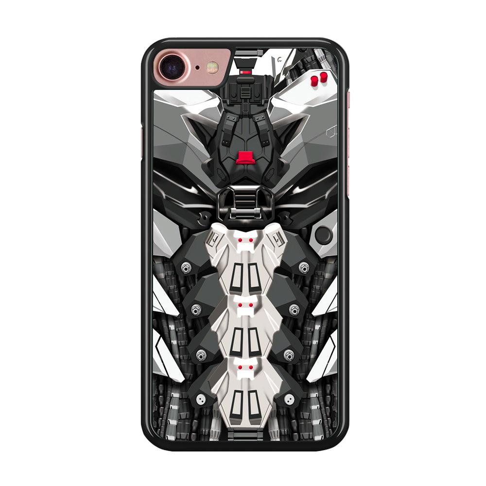 Armored Skin of Soldier iPhone 7 Case-Rubber Black (2D Case)-Oxvistore