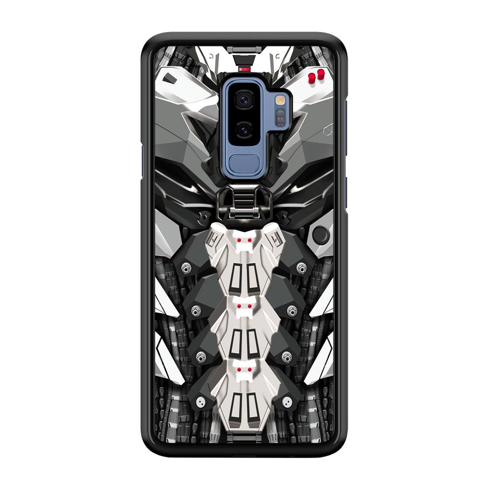 Armored Skin of Soldier Samsung Galaxy S9 Plus Case-Rubber Black (2D Case)-Oxvistore