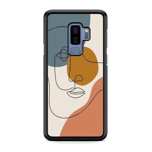 Art of Silhouette Moon Light Samsung Galaxy S9 Plus Case-Rubber Black (2D Case)-Oxvistore