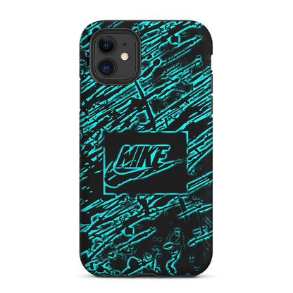 Artistic Nike Blue Abstract 2 in 1 Tough Phone Case