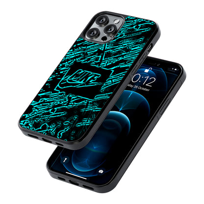 Artistic Nike Blue Abstract 2D Rubber Phone Case