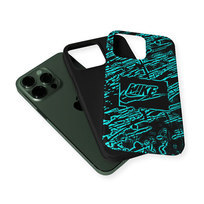 Artistic Nike Blue Abstract 2 in 1 Tough Phone Case