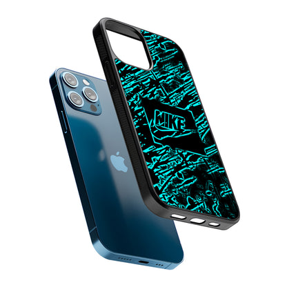 Artistic Nike Blue Abstract 2D Rubber Phone Case