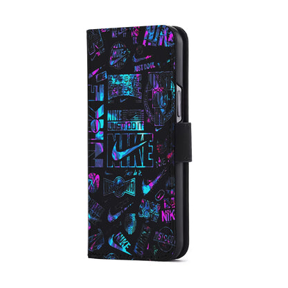 Artistic Nike Logo Flip Wallet Phone Case