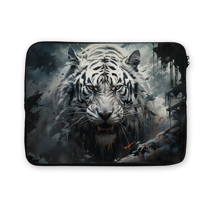 Artistic White Tiger Laptop Sleeve Protective Cover