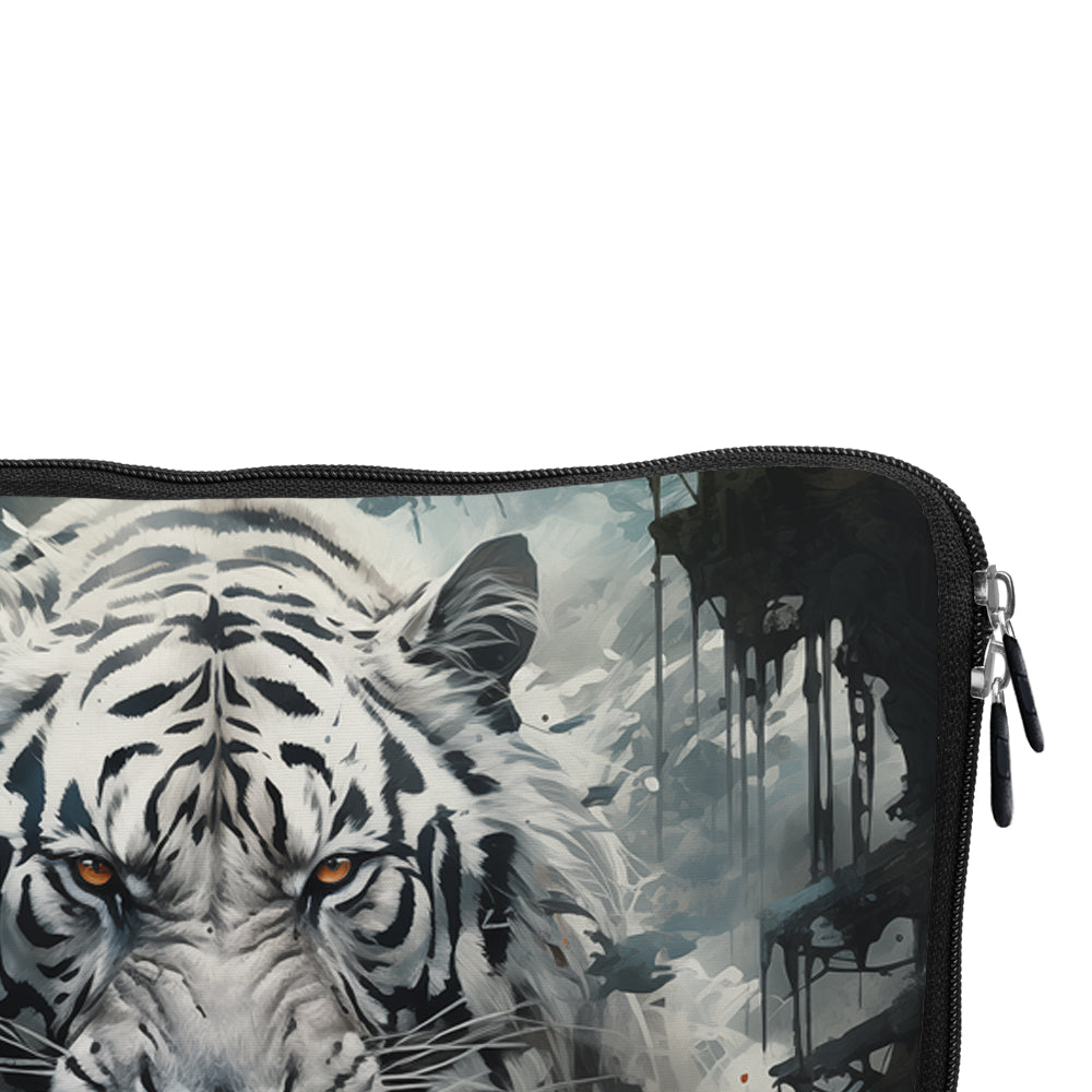 Artistic White Tiger Laptop Sleeve Protective Cover